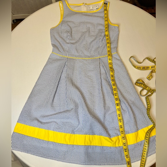 Ellie Blue and Yellow Dress size Small - Picture 12 of 16